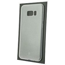 Чехол накладка BASEUS Wing Case для SAMSUNG Galaxy S8 Plus (SM-G955), силикон, матовый, цвет белый Чехол накладка BASEUS Wing Case для SAMSUNG Galaxy S8 Plus (SM-G955), силикон, матовый, цвет белый