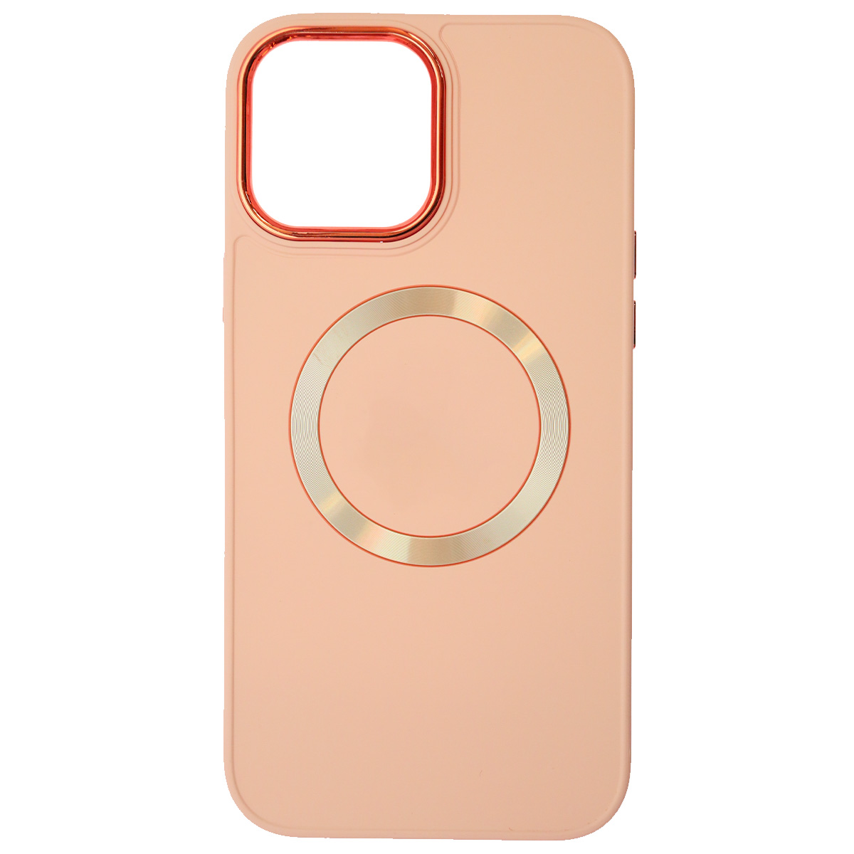 Чехол накладка с поддержкой MagSafe для APPLE iPhone 13 Pro Max (6.7"), силикон, пластик, цвет розовый
