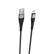 Кабель BOROFONE BX32 Munificent Micro USB, 5A, длина 1 метр, силикон, нейлоновая оплетка, цвет черный Кабель BOROFONE BX32 Munificent Micro USB, 5A, длина 1 метр, силикон, нейлоновая оплетка, цвет черный