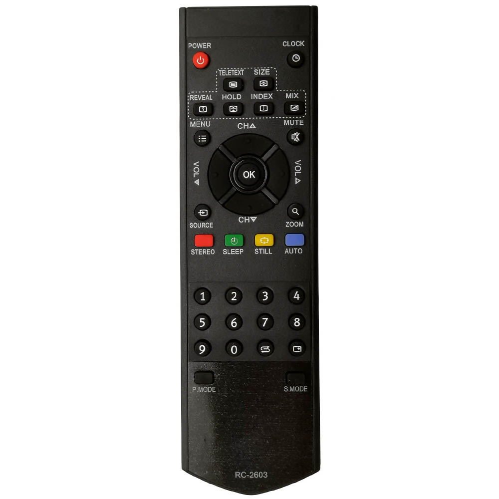 Пульт ДУ для BBK RC-2603 подходит к LCD-32XR7, LCD-47XR7KH, LT2210S (LCD), LT2610S (LCD), LT2710S (LCD), LT3210S (LCD),  LT3710HD, PDP-32XS7, PDP-42XR7, PDP-50XR7