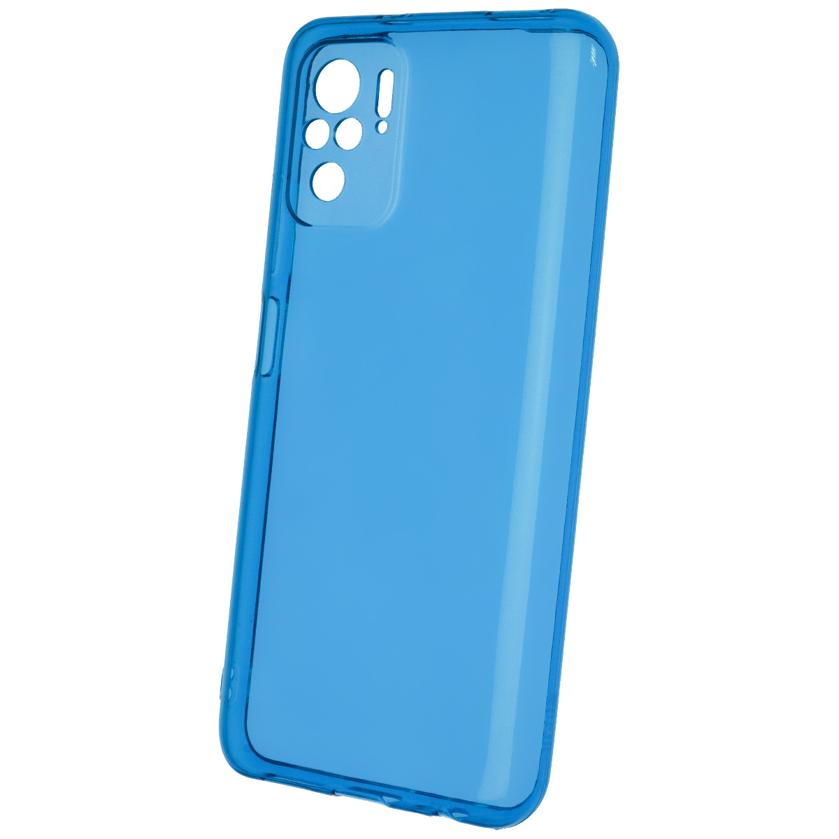 Чехол накладка Clear Case для XIAOMI Redmi Note 10, Note 10S, POCO M5s, силикон 1.5 мм, защита камеры, цвет прозрачно синий