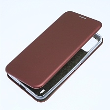 Чехол книжка STYLISH для ITEL A48, экокожа, визитница, цвет бордовый Чехол книжка STYLISH для ITEL A48, экокожа, визитница, цвет бордовый