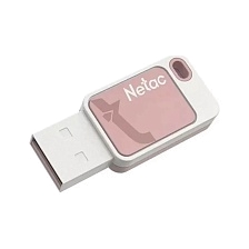 Флешка USB 2.0 8GB NETAC UA31, цвет бело розовый