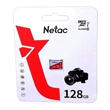 Карта памяти MicroSDXC 128GB NETAC P500 Eco Class 10 UHS-I, без адаптера