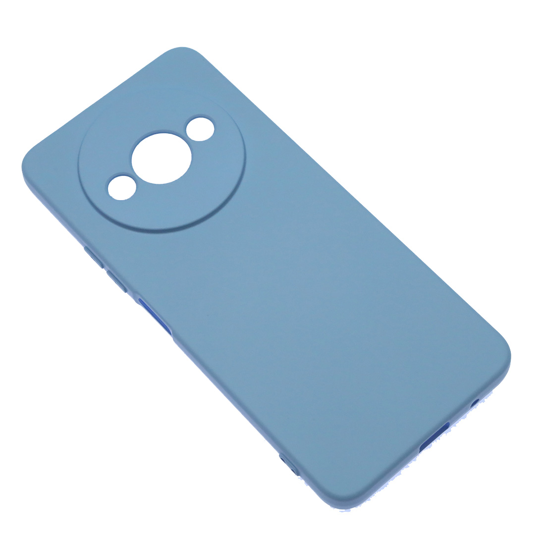 Чехол накладка NANO для XIAOMI Redmi A3, Redmi A3x, POCO C61, защита камеры, силикон, бархат, цвет васильковый