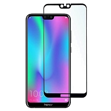Защитное стекло "5D" Full Glue для HUAWEI Honor 9i (LLD-AL30), цвет канта чёрный.