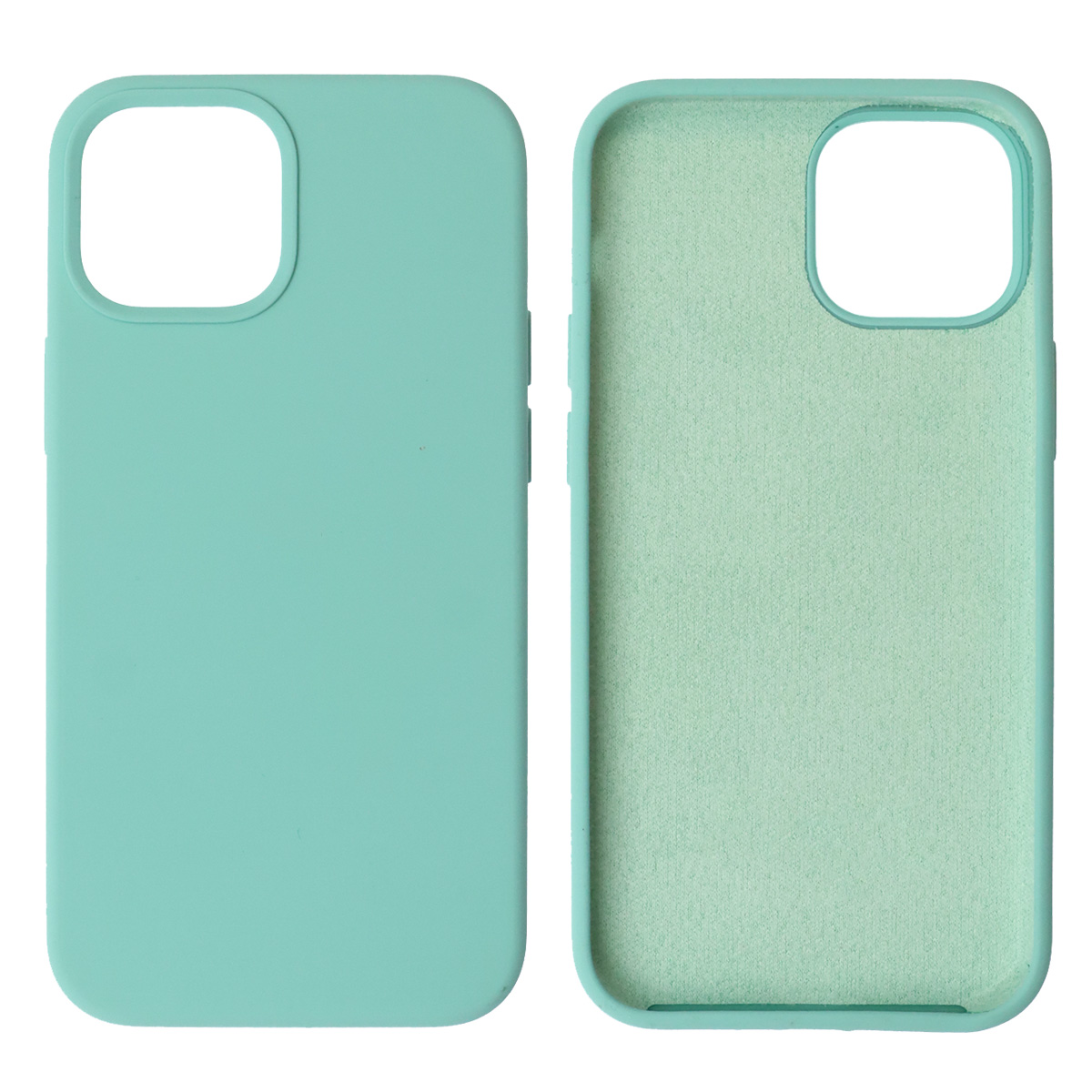 Чехол накладка Silicon Case для APPLE iPhone 13 mini (5.4"), силикон, бархат, цвет бирюзовый Чехол накладка Silicon Case для APPLE iPhone 13 mini (5.4"), силикон, бархат, цвет бирюзовый