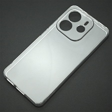 Чехол накладка для XIAOMI Redmi Note 14 4G, защита камеры, силикон, прозрачный