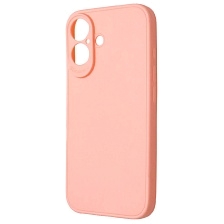 Чехол накладка для APPLE iPhone 16, защита камеры, силикон, цвет персиковый