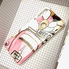 Чехол-накладка Vinil 2-7 для HUAWEI P Smart Z 2019 (STK-LX1) / HUAWEI Honor 9X 2019 (HLK-TL00) / Oppo F11 Pro силиконовая, имитация стекла, рисунок Воздушные шары и ретро машина.