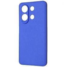 Чехол накладка для XIAOMI Redmi Note 13, защита камеры, силикон, цвет синий