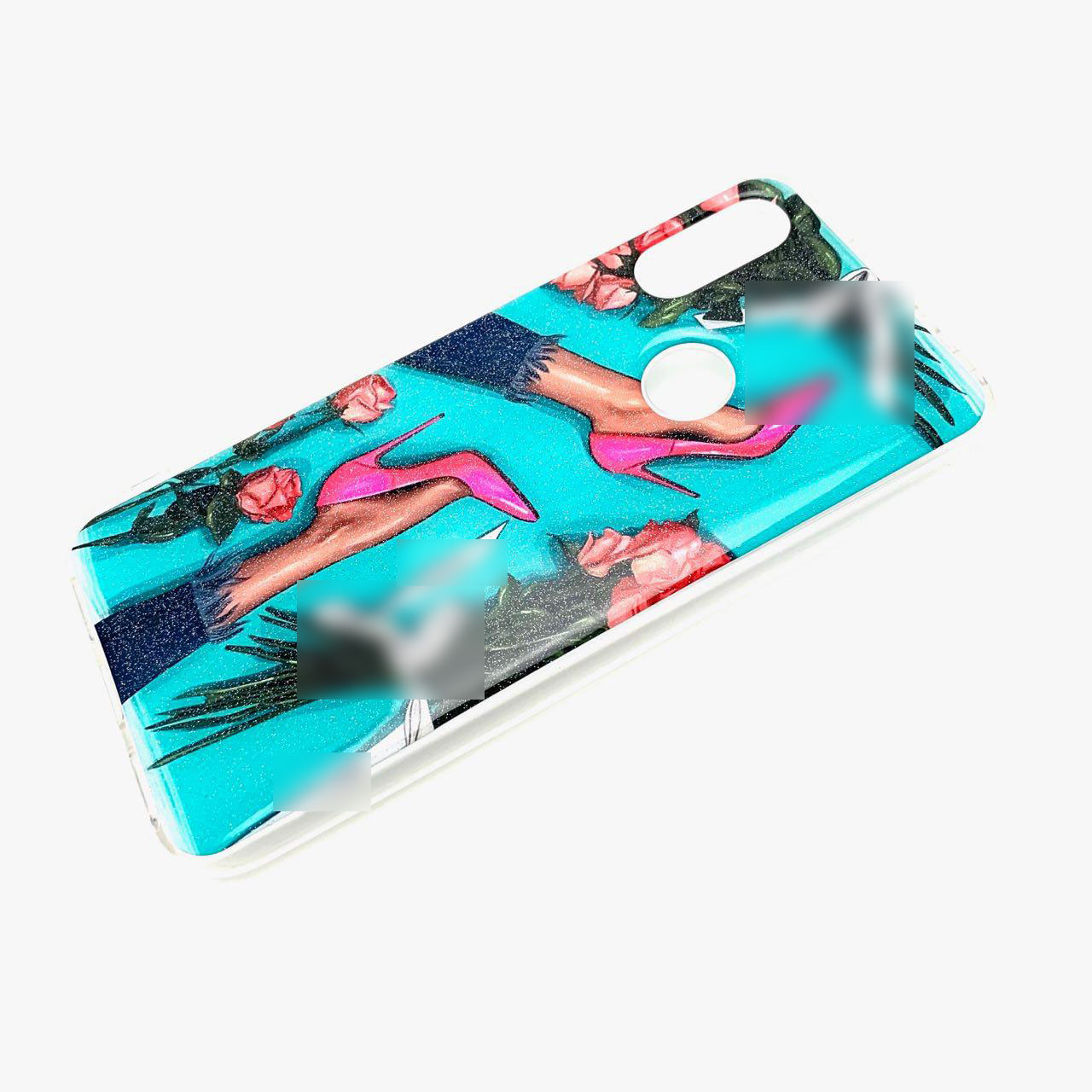Чехол накладка для XIAOMI REDMI 7, силикон, рисунок Шанель ножки.