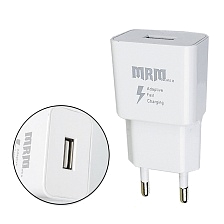 СЗУ (Сетевое зарядное устройство) MRM S7, 2A, 1 USB, цвет белый