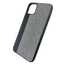 Чехол накладка для APPLE iPhone 11 Pro MAX, силикон, комбинированная, цвет черно серый.