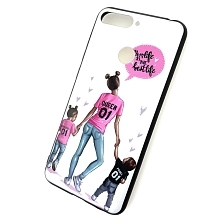 Чехол накладка для HUAWEI HONOR 7A PRO, HONOR 7C, Y6 2018, Y6 PRIME, силикон, рисунок Mom life is the best life.