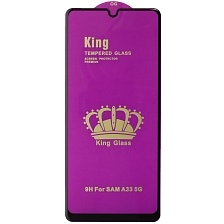 Защитное стекло 9H OG King Glass для SAMSUNG Galaxy A33 5G, цвет окантовки черный