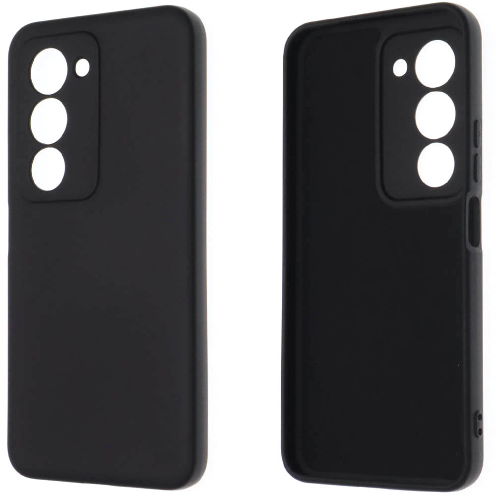 Чехол накладка NANO для XIAOMI Redmi 15 4G, защита камеры, силикон, бархат, цвет черный