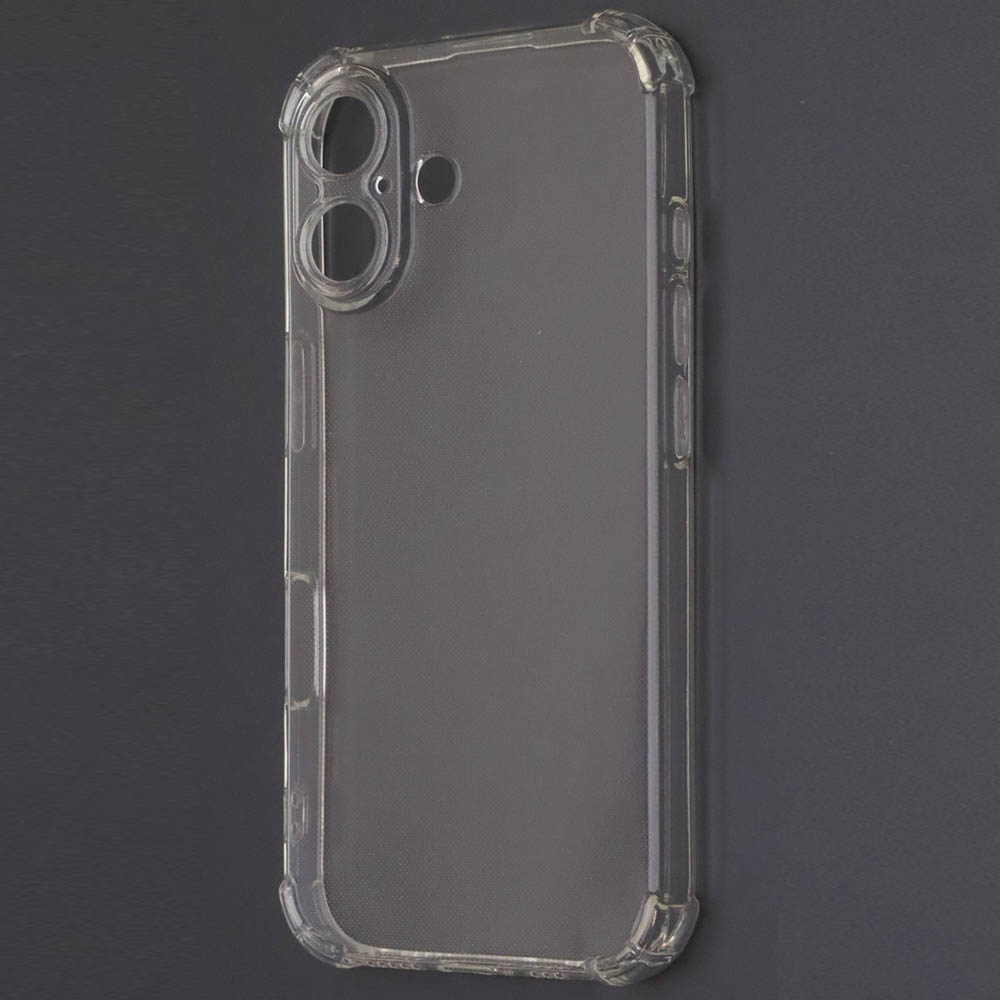 Чехол накладка для APPLE iPhone 16 (6.1"), силикон, усиленные края, защита камеры, прозрачный