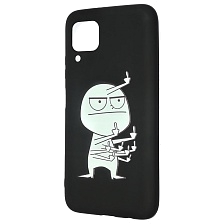 Чехол накладка imcase для HUAWEI P40 Lite, Nova 6 SE, Nova 7i, силикон, рисунок Человечек