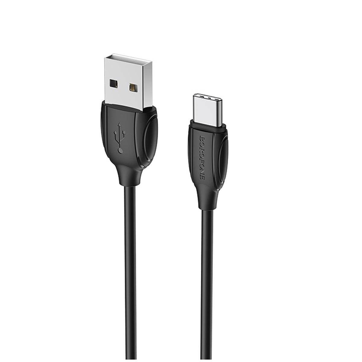 Кабель BOROFONE BX19 Benefit USB Type C, длина 1 метр, 1.3A, силикон, цвет черный