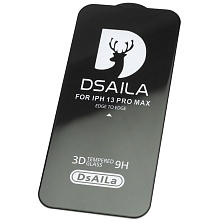 Защитное стекло 15D DSAILA для APPLE iPhone 13 Pro Max, iPhone 14 Plus, цвет окантовки черный