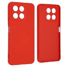 Чехол накладка NANO для Honor X8a, силикон, бархат, цвет красный