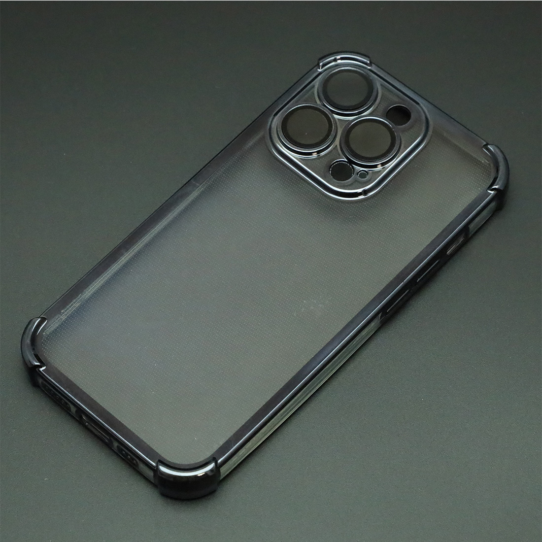 Чехол накладка для APPLE iPhone 14 Pro, силикон, защита камеры, цвет окантовки черный