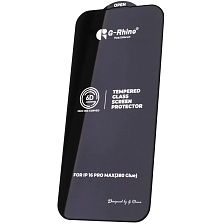 Защитное стекло 6D G-Rhino 200C для APPLE iPhone 16 Pro Max, цвет окантовки черный (Тип 1)