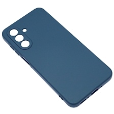 Чехол накладка NANO для SAMSUNG Galaxy A26 5G, Galaxy A17, защита камеры, силикон, бархат, цвет темно синий