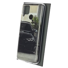 Чехол накладка для Realme C15, силикон, рисунок BMW черный