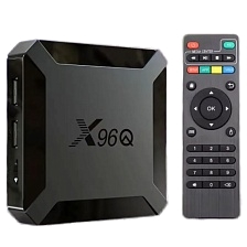Андроид ТВ Smart TV приставка X96Q, цвет черный