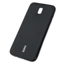 Чехол накладка Cherry для SAMSUNG Galaxy J7 2017 (SM-J730), силикон, цвет черный