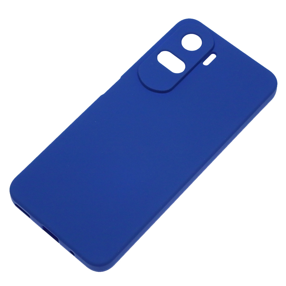 Чехол накладка Silicon Cover для Honor 90 Lite, защита камеры, силикон, бархат, цвет синий