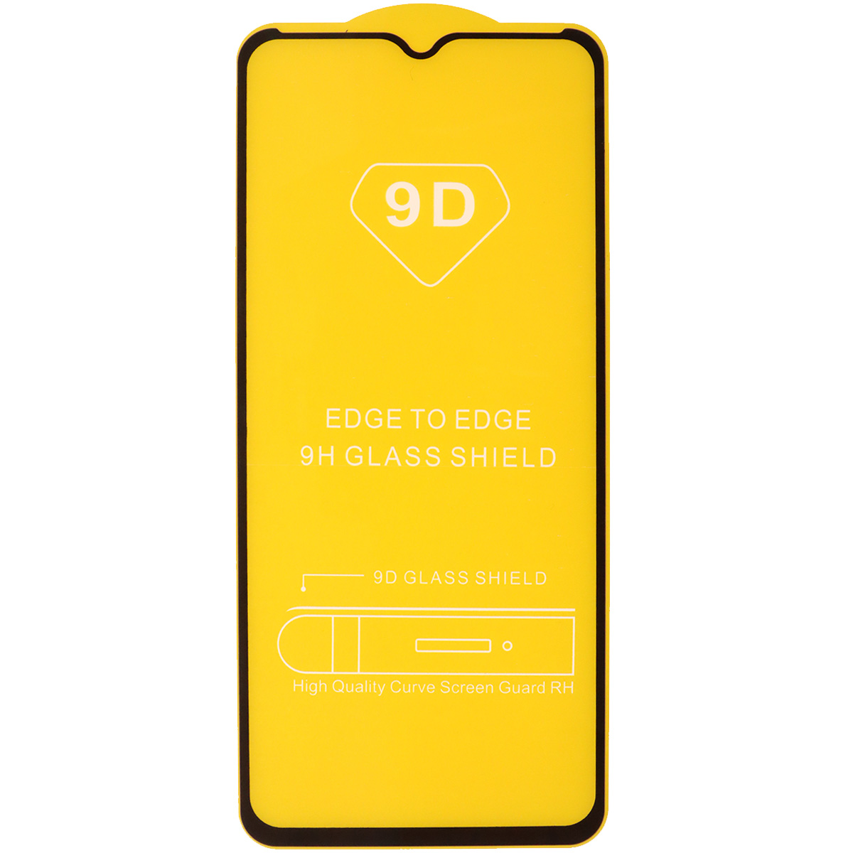 Защитное стекло 9D для TECNO Spark 7, цвет окантовки черный