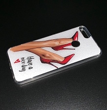 Чехол накладка для HUAWEI Honor 7S, 9 Lite, P Smart, силикон, рисунок HAVE A NICE DAY.