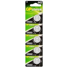 Батарейка GP CR2032, BL5, Lithium, 1.5V