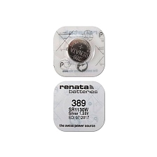 Батарейка Renata 389 (SR1130W, SR1130, SR54) 785618348316 BL1 Silver Oxide 1.55V.