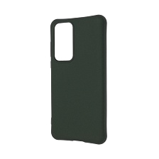 Чехол накладка SLIM MATTE для HUAWEI P40 (ANA-NX9), силикон, матовый, цвет темно-зеленый.