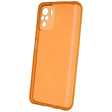 Чехол накладка Clear Case для XIAOMI Redmi Note 10, Note 10S, POCO M5s, силикон 1.5 мм, защита камеры, цвет прозрачно оранжевый