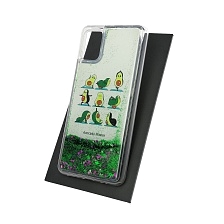 Чехол накладка TransFusion для SAMSUNG Galaxy A51 (SM-A515), силикон, переливашка, рисунок Авокадо Зарядка.