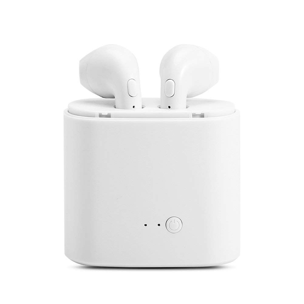 Гарнитура (наушники с микрофоном) беспроводная, True Wireless stereo для iPhone 7, цвет белый.