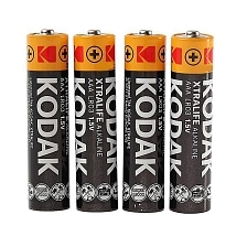Батарейка KODAK XtraLife R03 AAA Shrink 4 Alkaline 1.5V