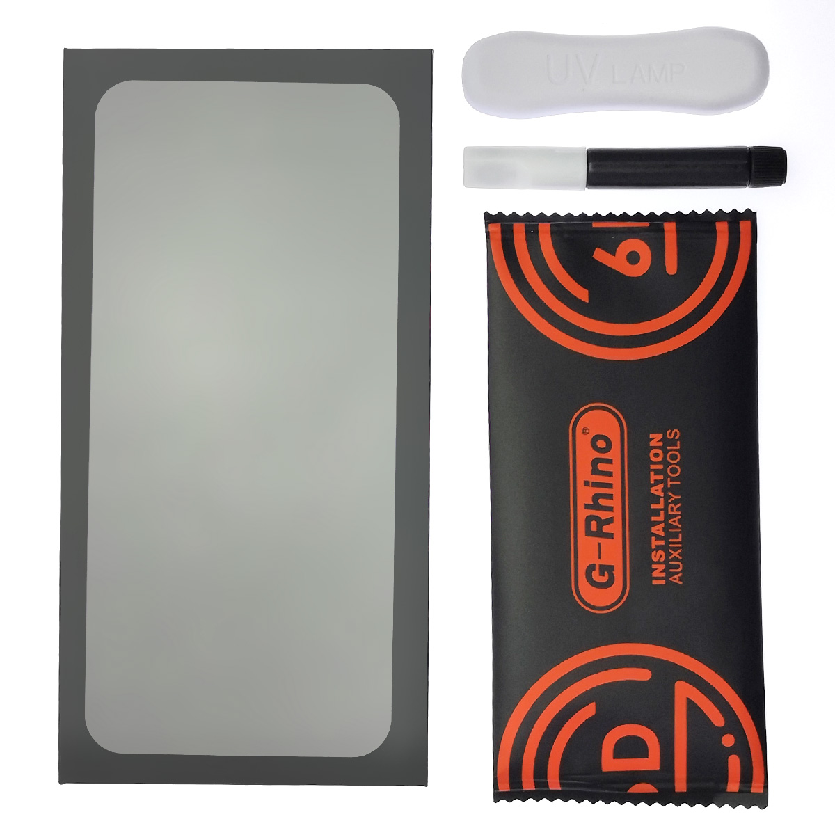 Защитное стекло UV GLASS G-Rhino для SAMSUNG Galaxy S21 (SM-G991), на весь экран, клей и лампа, цвет прозрачный Защитное стекло UV GLASS G-Rhino для SAMSUNG Galaxy S21 (SM-G991), на весь экран, клей и лампа, цвет прозрачный