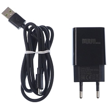 СЗУ (Сетевое зарядное устройство) MRM MR79m, 2.1A, 1 USB, кабель micro USB, длина 1м, цвет черный