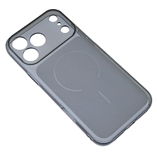 Чехол накладка EMILY для APPLE iPhone 17 Pro Max, защита камеры, силикон, цвет прозрачно черный