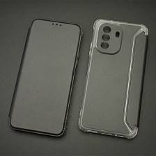 Чехол книжка для HUAWEI Nova Y70, экокожа, визитница, цвет черный Чехол книжка для HUAWEI Nova Y70, экокожа, визитница, цвет черный