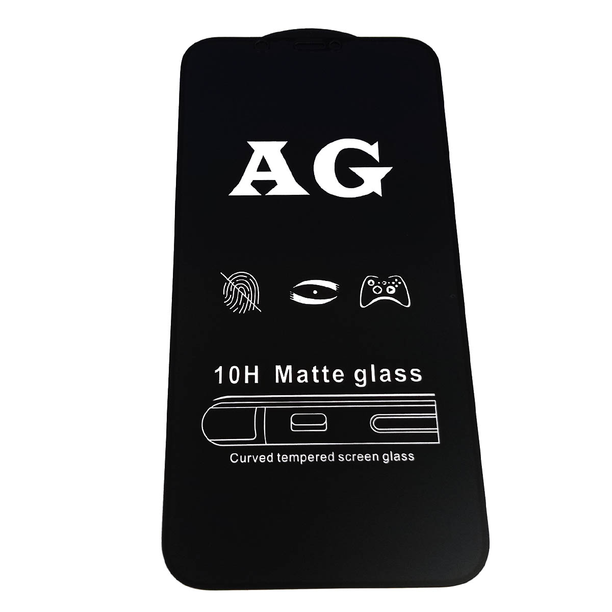 Защитное стекло AG Full Glue для APPLE iPhone 12 Pro Max (6.7"), матовое, цвет окантовки черный Защитное стекло AG Full Glue для APPLE iPhone 12 Pro Max (6.7"), матовое, цвет окантовки черный