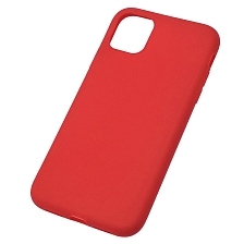 Чехол накладка SOFT TOUCH для APPLE iPhone 11, силикон, матовый, цвет красный