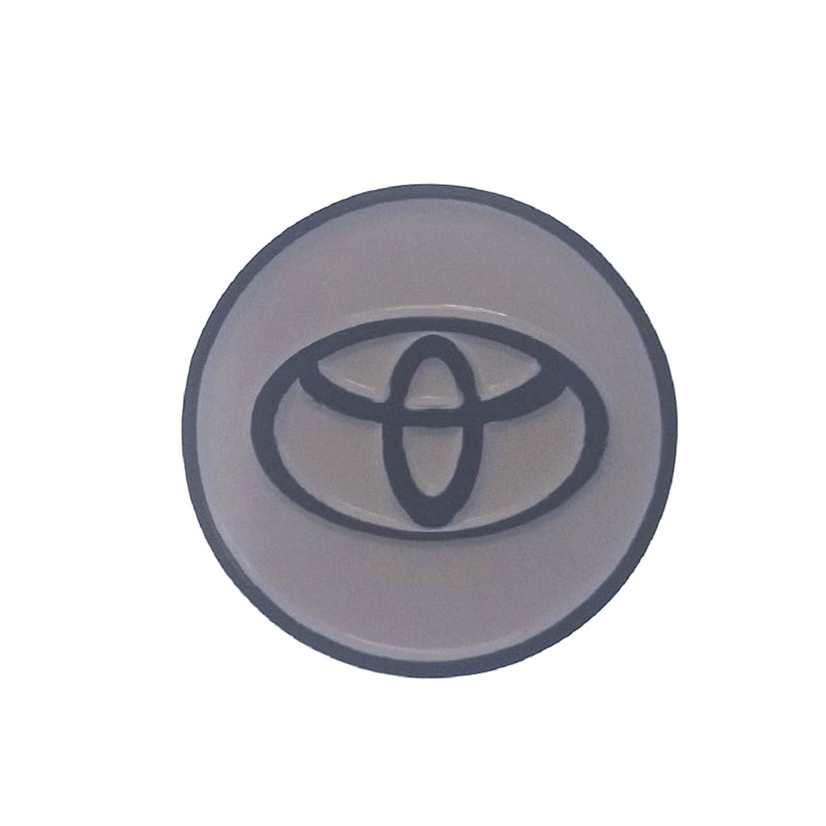 Металлическая пластина круглая на клеевой основе для магнитных держателей смартфонов, рисунок Toyota