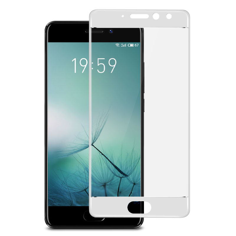 Защитное стекло 2D Full glass для Meizu PRO 7-plus /тех.пак/ белый.